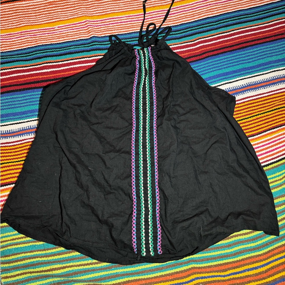 Knox Rose black halter top XL